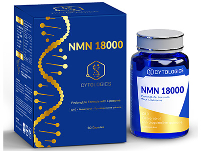 Cytologics伊胞樂Liposome β-NMN18000強效細胞再生膠囊(金裝)60粒